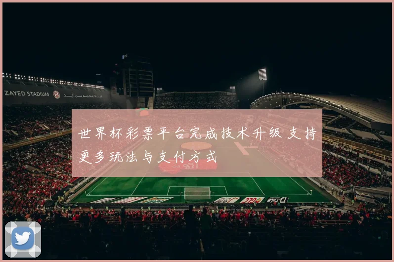 世界杯彩票平台完成技术升级 支持更多玩法与支付方式